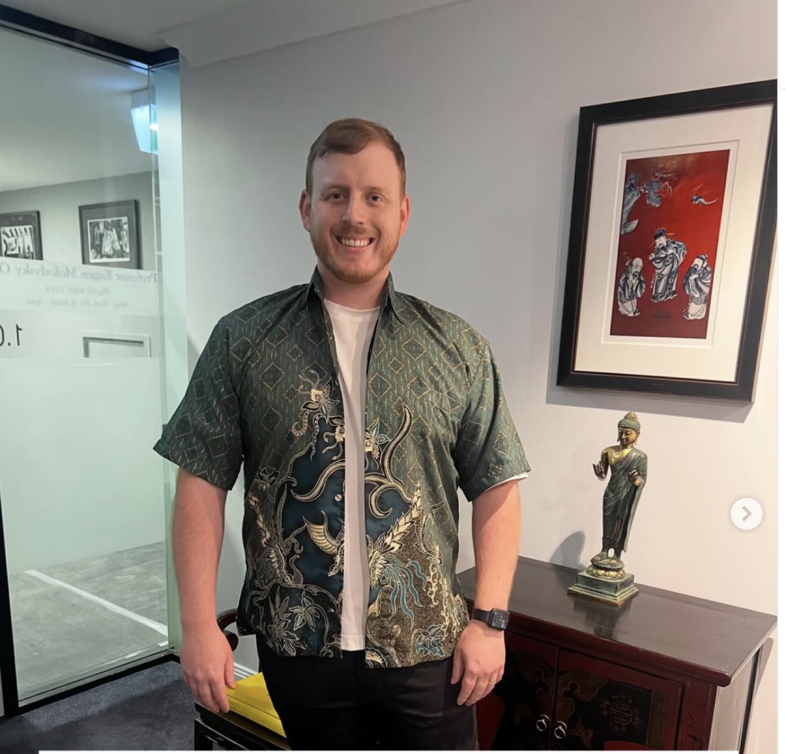 Nick Molodysky at the Raga Wellness clinic